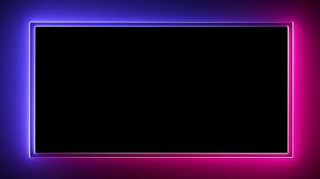 Neon Light Border | Frames Template Video | Glowing Frame Black Screen | Background Loop #viral