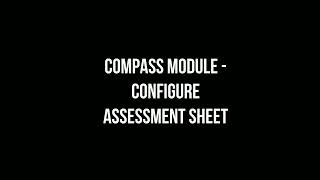 Michael Baker Compass Module Configure Assessment sheet