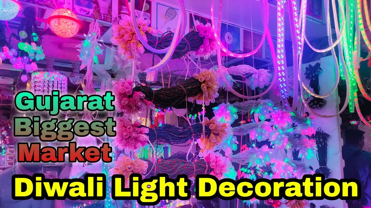 Diwali Decoration Light Market !! Pixel Led light Market in Ahmedabad