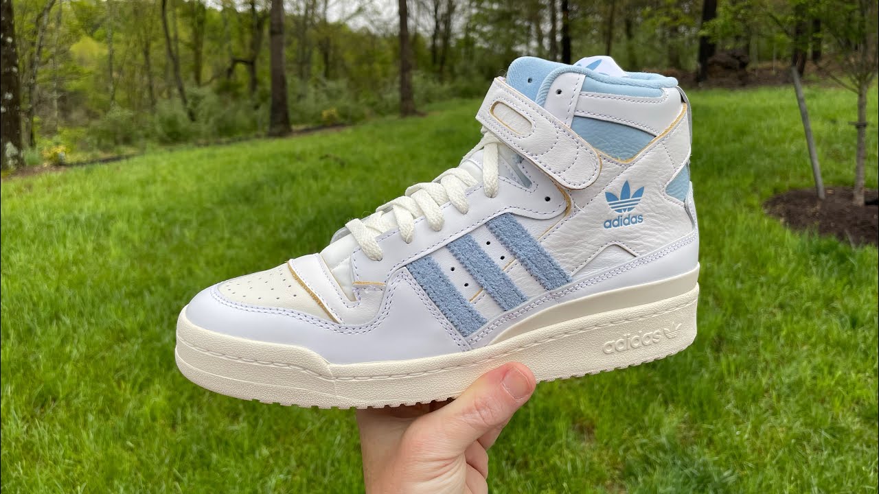 爽やか!!☆ADIDAS ☆ Forum 84 Hi OG WHITE & BLUE Shoes Forum 84 High - UNC - White & Blue - Retro Silhouette - High