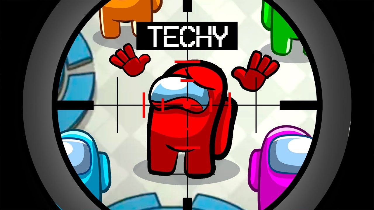 SNIPER ROLE In Among Us With MY CRAZY FAN GIRLS...