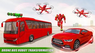 Bus Robot Car Drone Transform Game screenshot 3