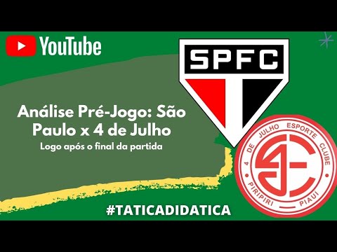 Análise Tática da GOLEADA do São Paulo contra o 4 de Julho