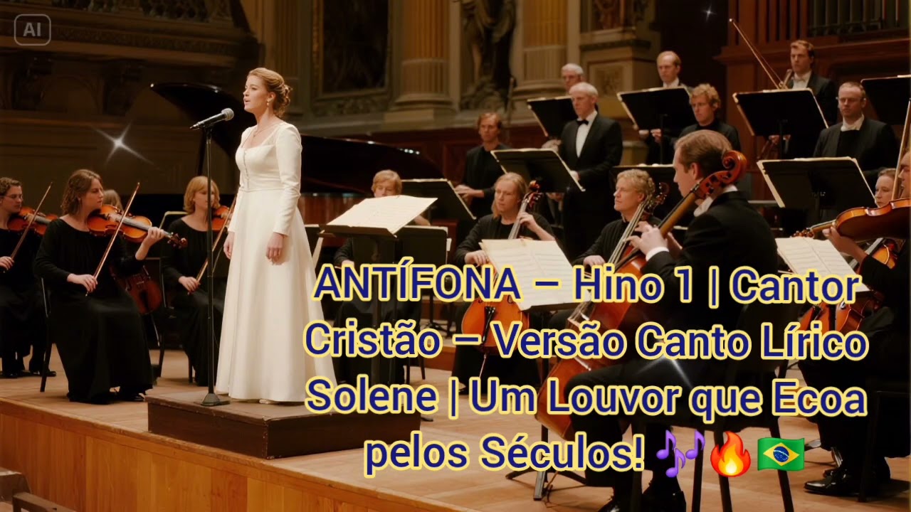 ANTÍFONA – Hino 1 | Cantor Cristão – Versão Canto Lírico Solene | Um Louvor que Ecoa pelos Séculos! 