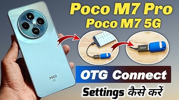 poco m7 pro 5g me otg kaise connect kare !! poco m7 5g me otg kaise connect kare