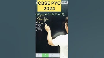 Q) If 𝑦=sin^(−1) (2𝑥√(1−𝑥^2 )),,  then 𝑑𝑦/𝑑𝑥 is #cbse2026 #maths #cbse #maths #class12math #cbse