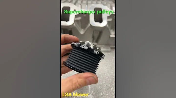 LSA supercharger pulley swap , with smaller griptec Zpe pulley system