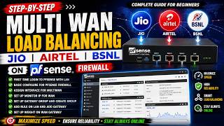 set up multi load balancing jio | Airtel | BSNL on pfsense firewall