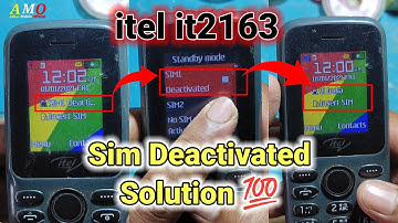 itel it2163 Sim Deactivate itel Mobile Sim Deactivate Problem Keypad Mobile Sim Deactivate Problem