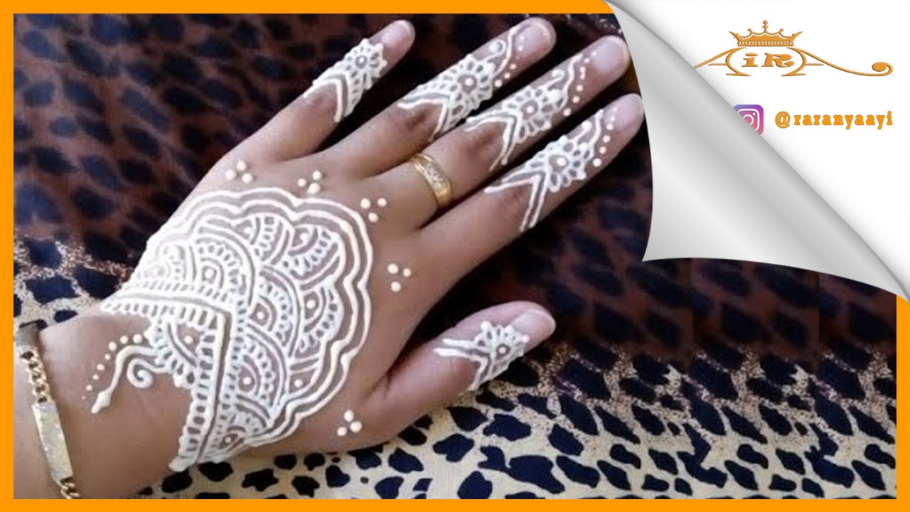 Gambar Henna Putih Di Tangan Balehenna