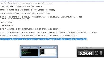 hacer SQL inyeccion con SQLmap