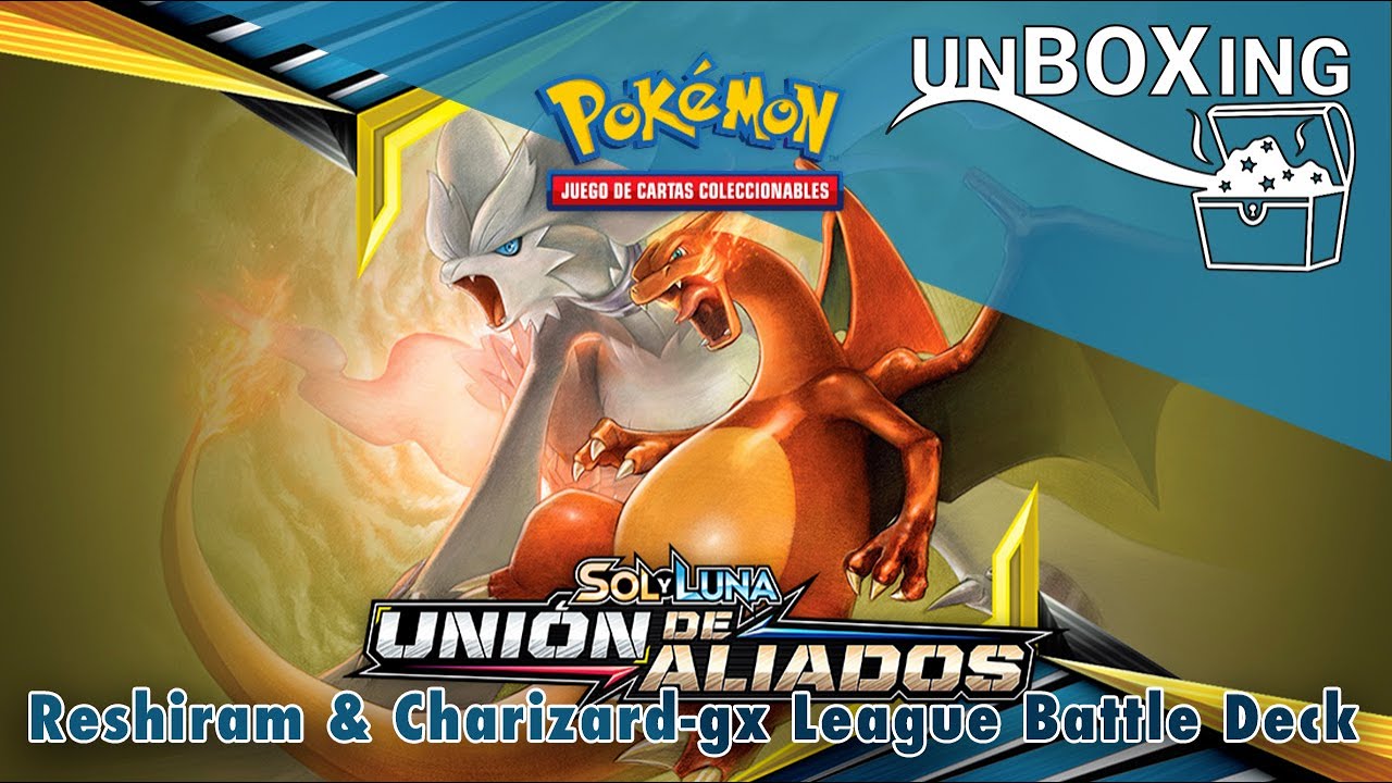 Carta Pokémon Original Reshiram e Charizard GX Aliados