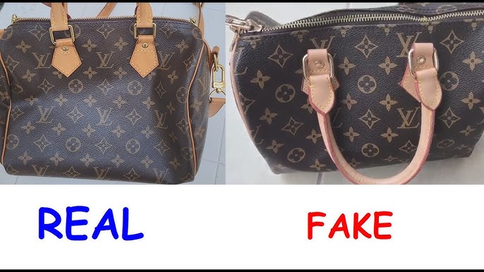 Fake vs Real, Louis Vuitton Monogram Speedy 25