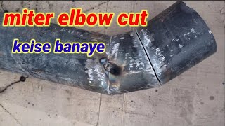 @Miter cut Elbow kaise banaye !!@pipe Elebow cat #pipe #guide #