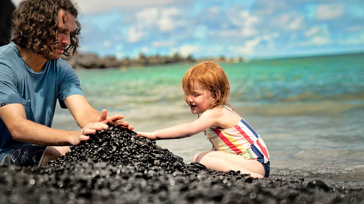 BLACK BEACH SAND CASTLE!! Fun Routine with my Hawa...