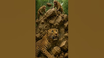Leopard vs Monkeys | Nature’s Revenge | #Nature #Leopard #Wildlife #AnimalFight #JungleLife #animals