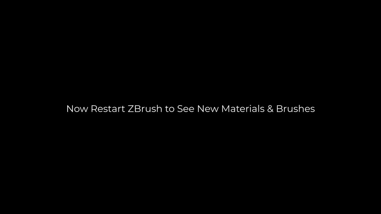 Install Materials and Brushes to ZBrush YouTube