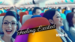 Vik4S - Feeling Excited (Official Music Video) | Music For Excitement - AI Dance Music Video 2023