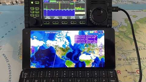FT8 on Xiegu X6100 connected by a single USB-C cable with Android