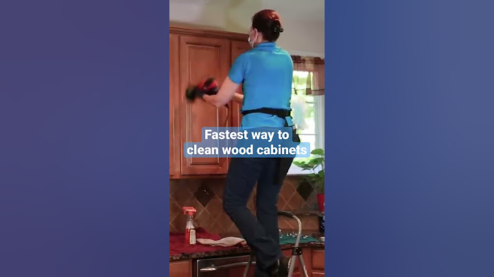 What Is The Fastest Way to Clean Wood Cabinets? Pro Cleaning Tip #shorts