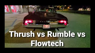 Muffler Shootout: Thrush Welded vs Flowtech Raptor vs Rumble Performance O'Rileys (1968 Pontiac)