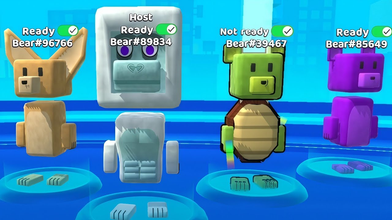 Fake Bosses Vs Real Bosses! Super Bear Adventure Multiplayer Gameplay Walkthrough