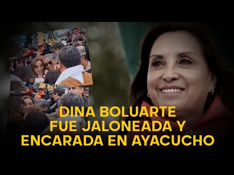 INCREÍBLE: Burlan seguridad de Dina Boluarte y viuda de asesinado la confronta en Ayacucho