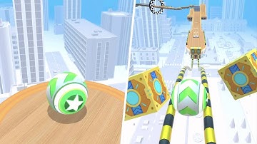 Sky Rolling Ball 3D - Levels 43 to 44 Gameplay iOS, Android