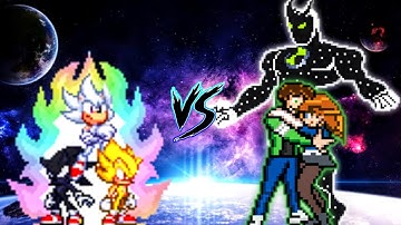 Sonic Chaos RN V3 OP (all form) VS Ben 10 S3 V4 OP (all form) in Jump Force Mugen