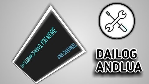 how to add alert dailog in app | andlua