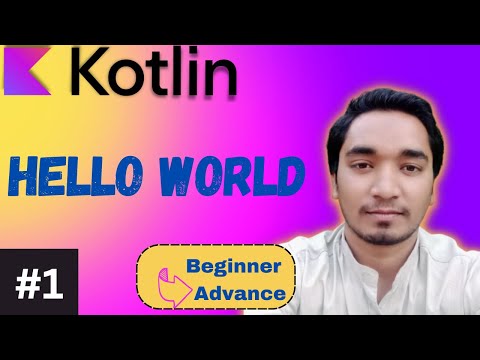 #1 Hello World in Kotlin || Kotlin Tutorials For Beginners