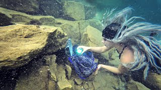 UNDERWATER TREASURE HUNT || Mermaid Phantom Finds Treasure in Lake Michigan || #MichiganMermaid