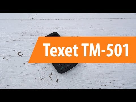 Распаковка сотового телефона Texet TM-501 / Unboxing Texet TM-501