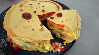 Cocina en 1 Minuto - Torta de panqueque salada