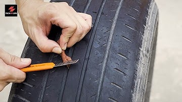 Quick Easy Fast How to Repair a Tire Secrets the Ultimate Easy to Fix Tire Leak #shorts