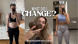 HOW I LOST WEIGHT, TONED UP & CREATED HEALTHY HABITS: my story | what I eat in a week