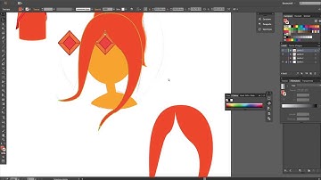 How To Draw Flame Princess from ADVENTURE TIME - Illustrator Tutorial