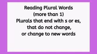 Plurals, Some Nouns becomes Plural by adding a s, es, don't change, or change to a new word by FirstStepReading 2,356 views 3 years ago 2 minutes, 45 seconds