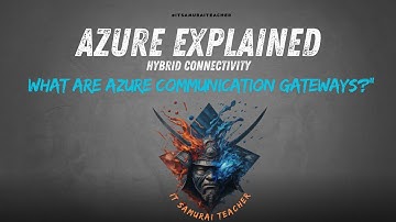 What are Azure Communication Gateways?