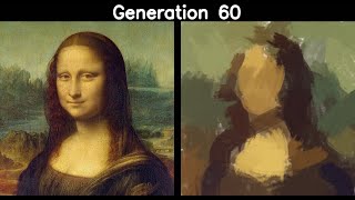 Genetic Algorithm (PyGAD) Paints Realistic Monalisa using Brush Strokes - Source Code