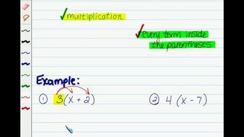 The Distributive Property