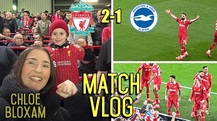 MO SALAH SCORES STUNNER IN INSANE ANFIELD ATMOSPHERE FOR COMEBACK WIN! | Liverpool 2-1 Brighton|Vlog