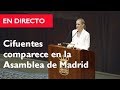 Cristina Cifuentes comparece en la Asamblea de Madrid por el Máster