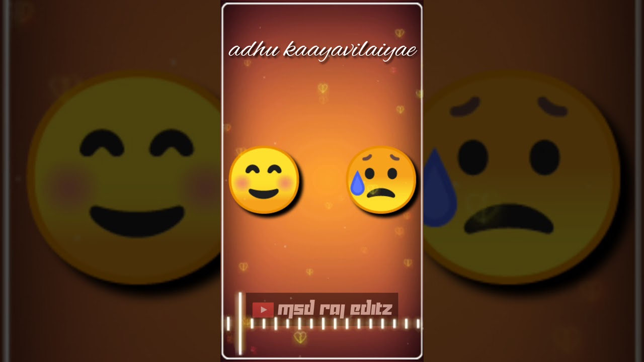 Full screen emoji  whatsapp  status   tamil sad song   night 