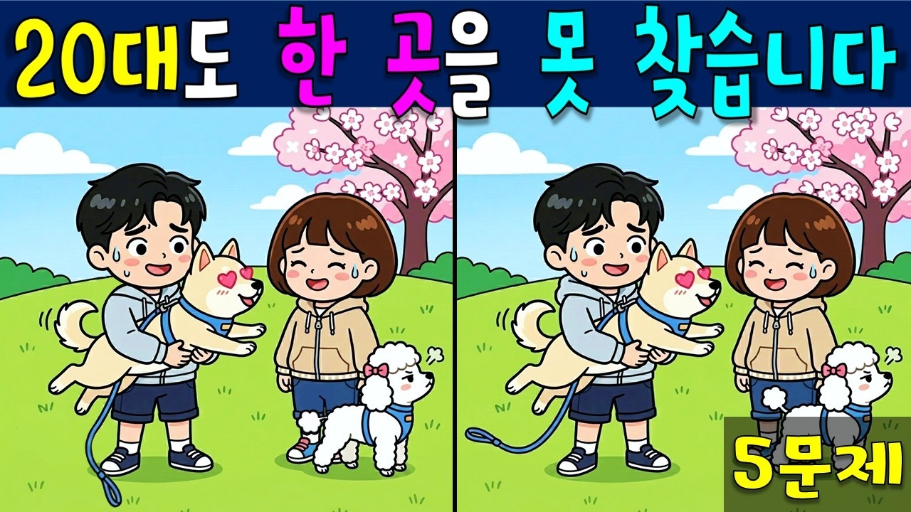 다른그림찾기 】💚 20대도 한 곳을 못 찾는 다른 그림 찾기 💚【 find difference / 치매예방 / 틀린 그림 찾기 ...