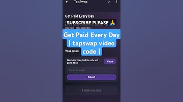 Get Paid Every Day | tapswap video code | Get Paid Every Day tapswap code #tapswapcode #tapswap