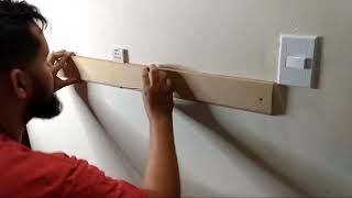 Como colocar o espelho🪞na parede sem moldura/ Reforma parte 2