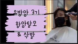 유방암 3기 투병일기 #4 ( 쌍둥이 | 딸쌍둥이 | 쌍둥이육아 | 유방암 | 젊은암환자 | 유방암3기 | 항암탈모 | 삭발 | 쉐이빙 )#유방암 #쌍둥이 #항암탈모