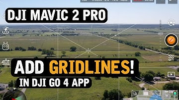 DJI Mavic 2 Pro / Add GRID LINES in DJI Go 4 App! (Tutorial)