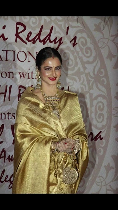 kanjivaram golden silk saree rekha ji special #kanjivaram #kanchipuram #silk #south #rekhajisaree